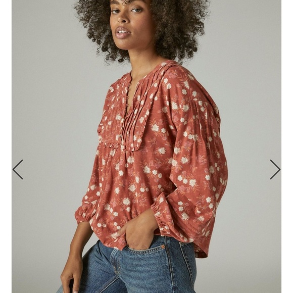 LUCKY BRAND BLOUSE. Size- XL - Picture 4 of 14